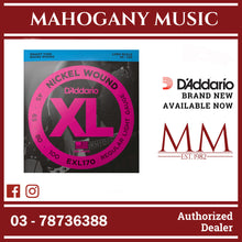 D'Addario EXL170 XL Nickel Wound Electric Bass Strings, Regular Light, Long Scale, 45-100 Gauge
