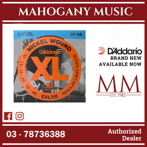D'Addario EXP110 Coated Nickel Wound Strings -.010-.046 Light