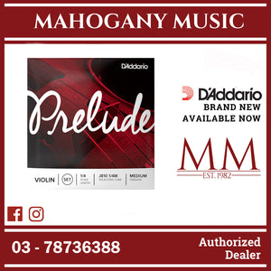 D’Addario J810 1/4M Prelude Violin String Set,1/4 Scale, Medium Tension