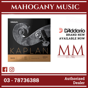 D'Addario K611 3/4M Kaplan Bass Single G String, 3/4 Scale, Medium Tension