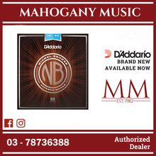 D’Addario NB1253 Nickel Bronze Acoustic Guitar Strings, Regular Light, 12-53 Gauge