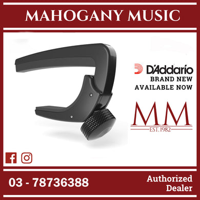 D'Addario PW-CP-07 Capo Lite, Adjustable Tension, Black