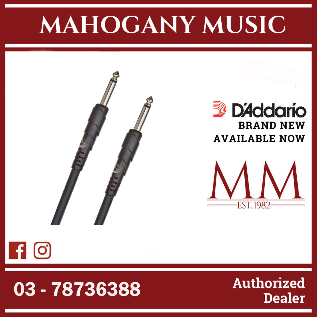 D’Addario PW-CSPK-05 Classic Series Speaker Cable, 1/4-Inch – 1/4-Inch, 5 ft.