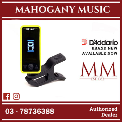D'Addario PW-CT-17YL Eclipse Headstock Tuner, Yellow
