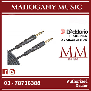 D'Addario PW-G-05 Custom Series Instrument Cable, Straight to Straight, 5 ft.