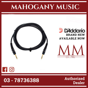 D'Addario PW-GS-10 Custom Series Instrument Cable, Straight to Straight, Stereo, 10 ft.
