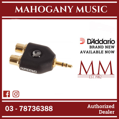 D’Addario PW-P047C 1/8″ Male Stereo to Dual RCA Female Adaptor