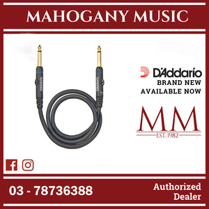 D'Addario PW-PC-01 Custom Series Patch Cable, Straight to Straight, 1 ft.