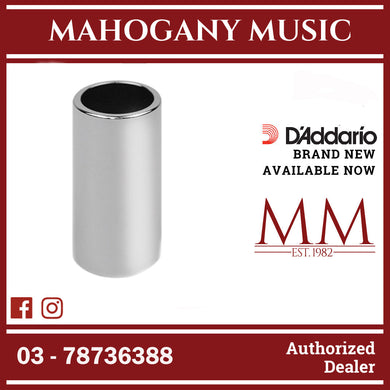 D'Addario PWCBS-SL Chrome-Plated Brass Slide, Large, 12 Ring Size
