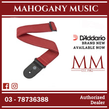 D'Addario PWS101 Polypropylene Guitar Strap, Red