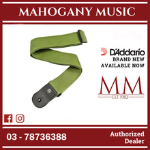D'Addario PWS107 Polypropylene Guitar Strap, Green