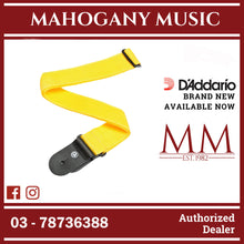 D'Addario PWS110 Polypropylene Guitar Strap, Yellow