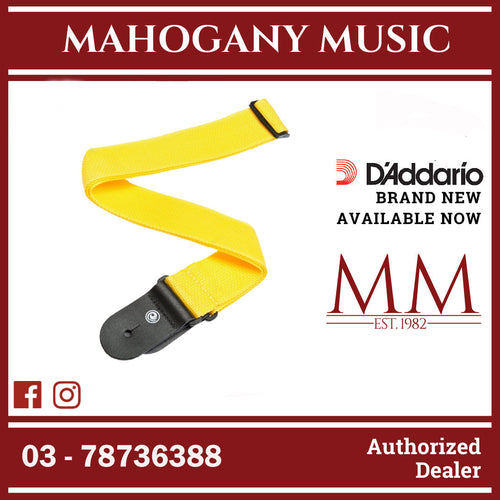 D'Addario PWS110 Polypropylene Guitar Strap, Yellow
