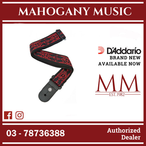 D’Addario 50A12 Nylon Woven Guitar Strap, Voodoo