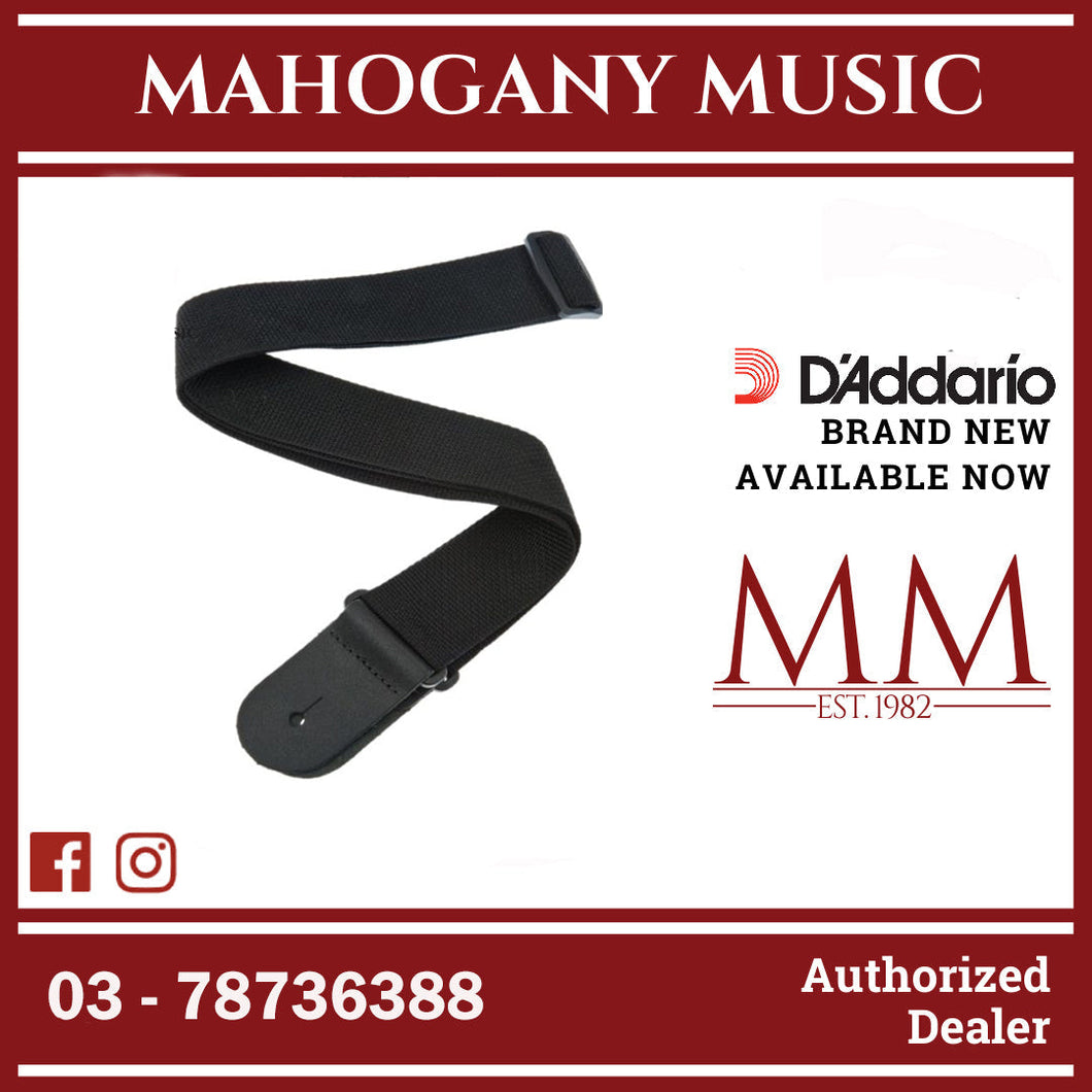 D’Addario PWS100 Polypropylene Guitar Strap, Black