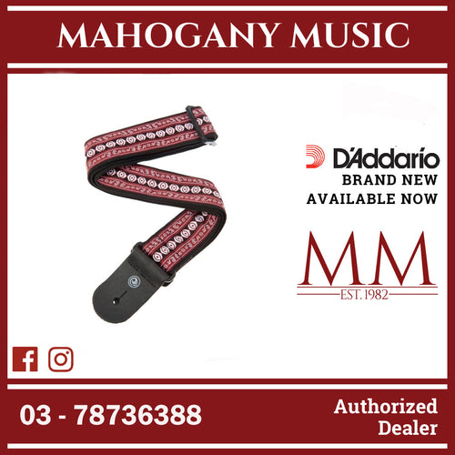 D’Addario 50A13 Series Nylon Woven Guitar Strap, Henna