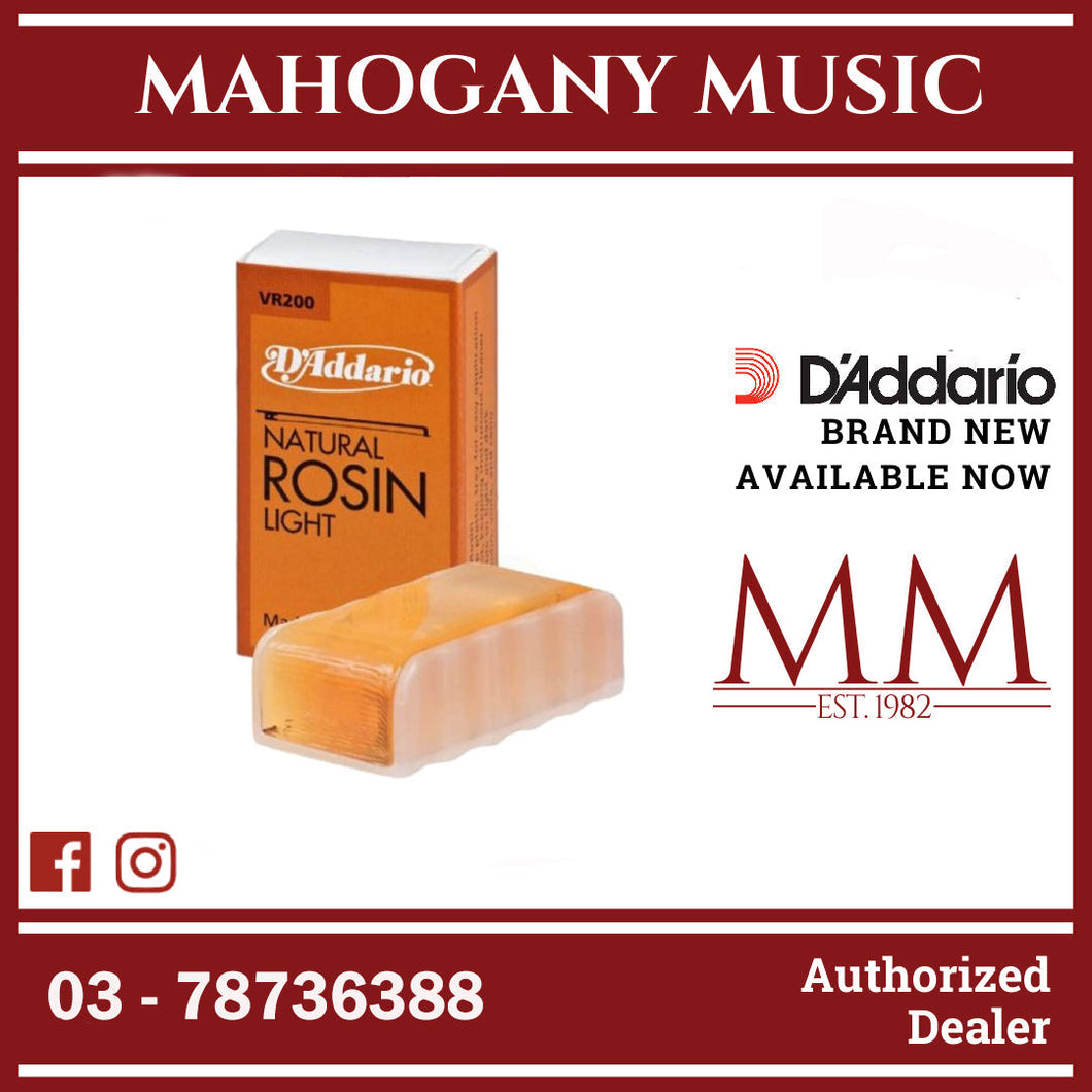 D’Addario VR200 Natural Rosin, Light
