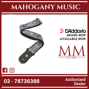 D'Addario 50A05 Nylon Woven Guitar Strap, Tiki