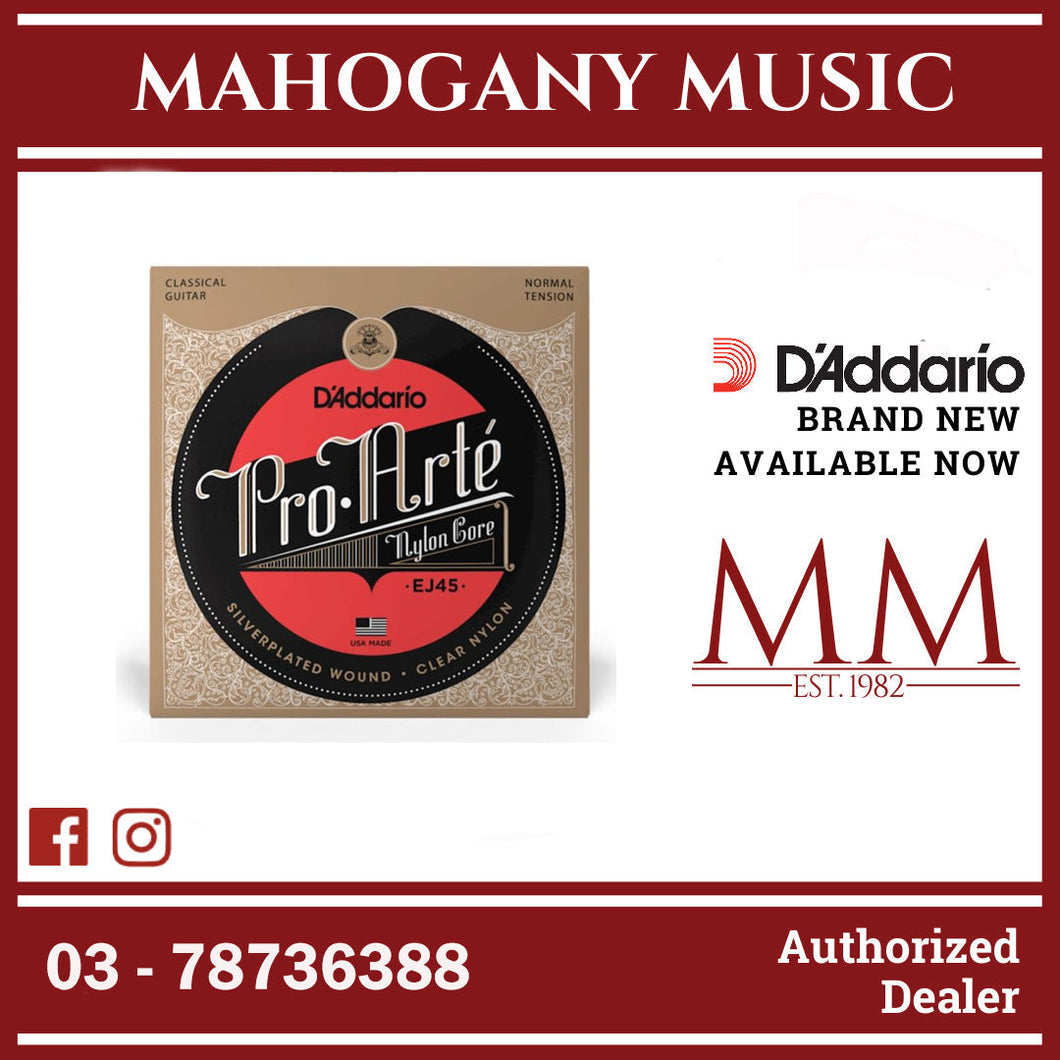 D’Addario EJ45 Pro-Arté Nylon Classical Guitar Strings, Normal Tension