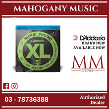 D’Addario EXL165 XL Nickel Wound Electric Bass Strings, Regular Light Top/Medium Bottom, Long Scale, 45-105 Gauge