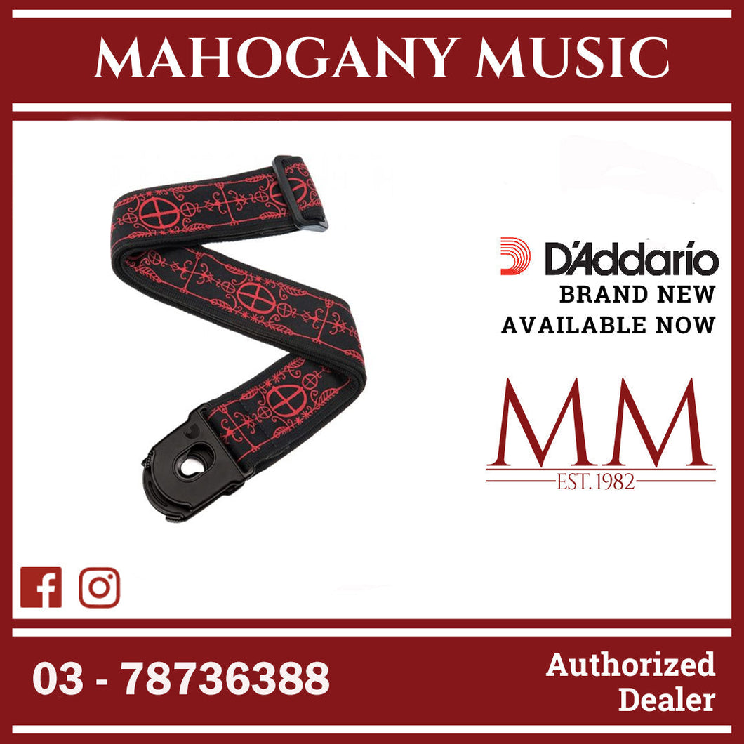 D’Addario 50PLA12 Planet Lock Guitar Strap, Voodoo