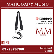 Rico by D’Addario SJA13 Fabric Saxophone Strap with Plastic Snap Hook, Black