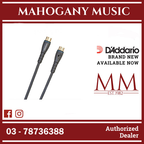 D’Addario PW-MD-10 Custom Series MIDI Cable, 5-Pin, 10 ft.