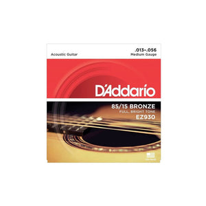 D’Addario EZ930 85/15 Bronze Acoustic Guitar Strings, Medium, 13-56 Gauge