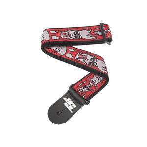 D’Addario 50JS02 Joe Satriani Signature Woven Guitar Strap, Up in Flames