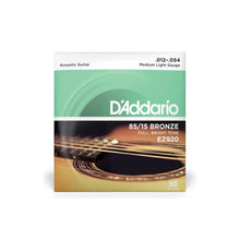 D’Addario EZ920 85/15 Bronze Acoustic Guitar Strings, Medium Light, 12-54 Gauge