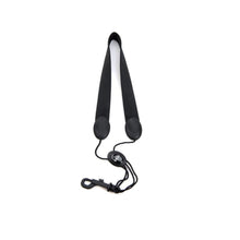 Rico by D’Addario SJA13 Fabric Saxophone Strap with Plastic Snap Hook, Black