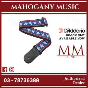 D'Addario 50A10 Nylon Woven Guitar Strap, Stars and Stripes