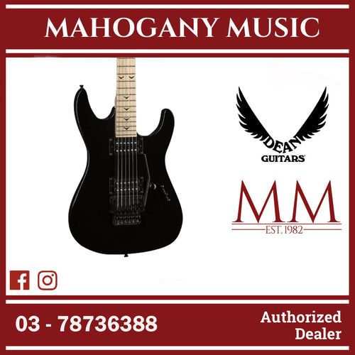 Dean Custom Zone II Maple Fretboard Floyd Rose, Electric Guitar - Classic Black ( Custom-ZoneII-CBK / CUS-ZONE-II )