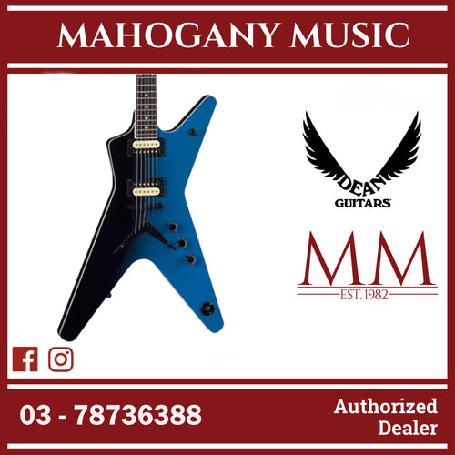 Dean ML 79 Electric Guitar – Black to Blue Fade