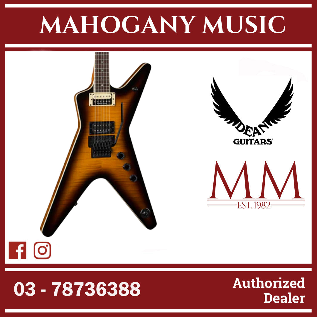 Dean ML 79 Floyd Flame Top Duncans Electric Guitar – Trans