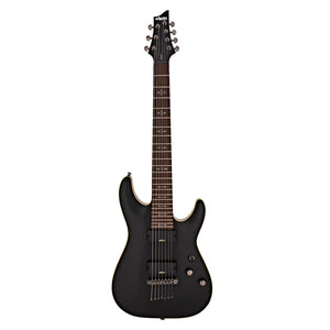 Schecter Demon-7 Electric Guitar - Aged Black Satin