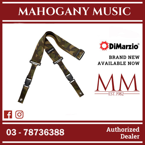 DiMarzio DD2200CM Cordura ClipLock Guitar Strap, Camo