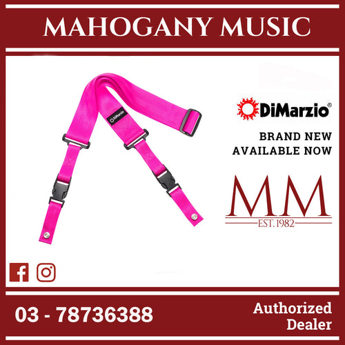 DiMarzio DD2200PK Cliplock Guitar Strap, Pink Nylon