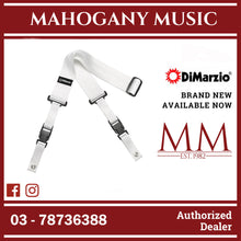 DiMarzio DD2200W Cliplock Guitar Strap, White Nylon