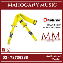DiMarzio DD2200Y Cliplock Guitar Strap, Yellow Nylon