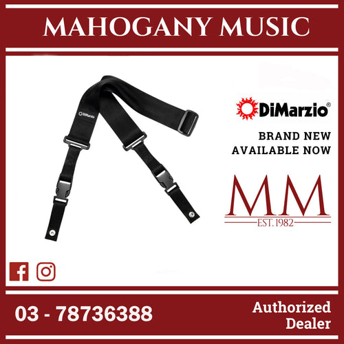 DiMarzio DD2200BK Cliplock Guitar Strap, Black Nylon