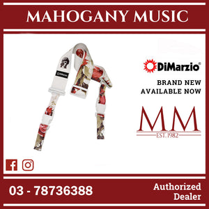 DiMarzio DD2247 Polyphia Floral Muse Cliplock Strap, White