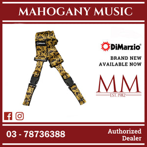 DiMarzio DD2250 Steve Vai Cliplock Strap, Black Gold