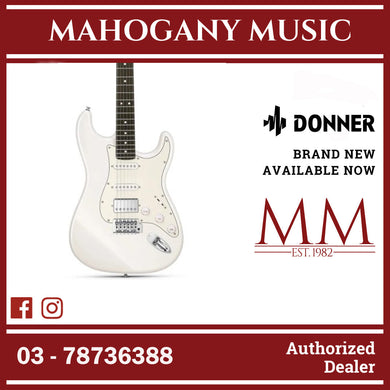 Donner EC1418 DST-152W Electric Guitar, White