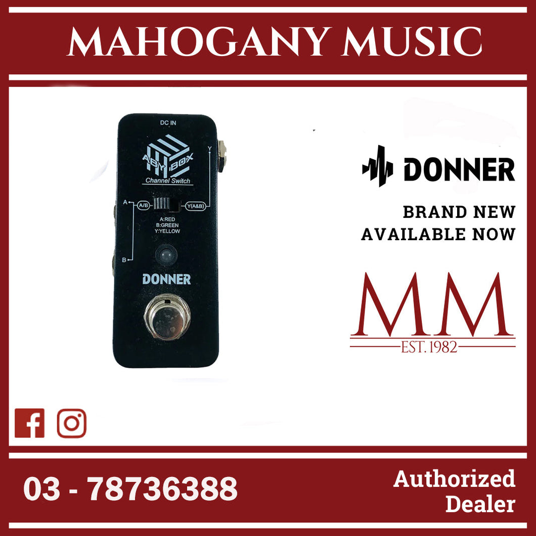 ab switch guitar pedal Donner EC1162 ABY Box Line Selector AB Switch Mini Guitar Effect Pedal – Mahogany Music