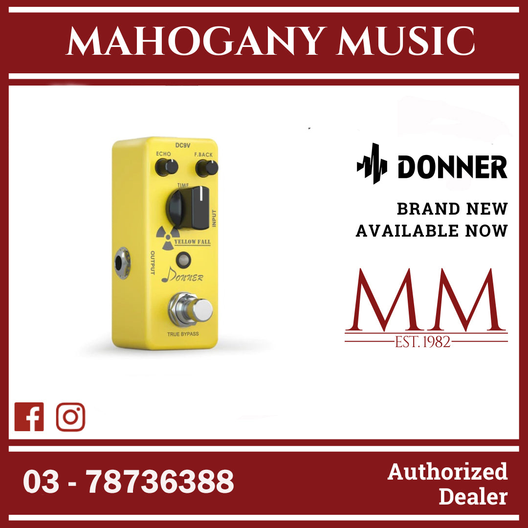 donner yellow fall pedal Donner Yellow Fall Delay Guitar Effect Pedal Mini Compact Size True Bypass