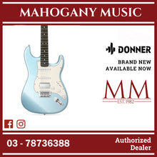 Donner EC1417 DST-152R Electric Guitar, Blue