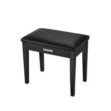 Donner EC2044 Piano Bench with Music Storage, Black