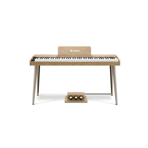 Donner EC6680 DDP-60 Semi-Weighted Upright Digital Piano, Natural