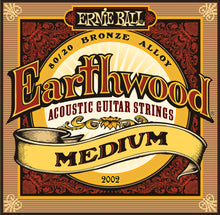 Ernie Ball P02002 Earthwood 80/20 Bronze Acoustic Guitar Strings, Medium, 13-56 Gauge